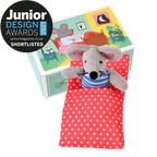 Mini soft toy in a little box - Mouse in a House