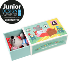 Mini soft toy in a little box - Mouse in a House