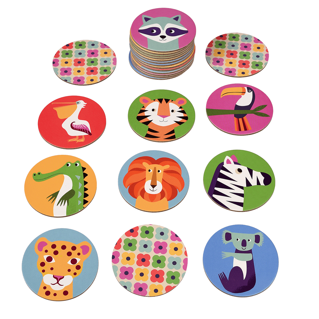 Memory game (24 pieces) - Colourful Creatures