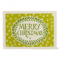 Pack of Ten Cards Merry Christmas Sap and Green