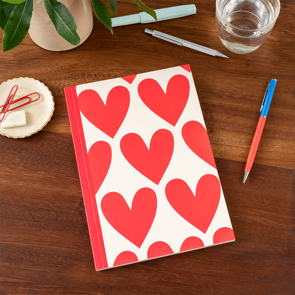 A5 notebook - Hearts