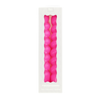 Twisted candles (pack of 2) - Bright pink