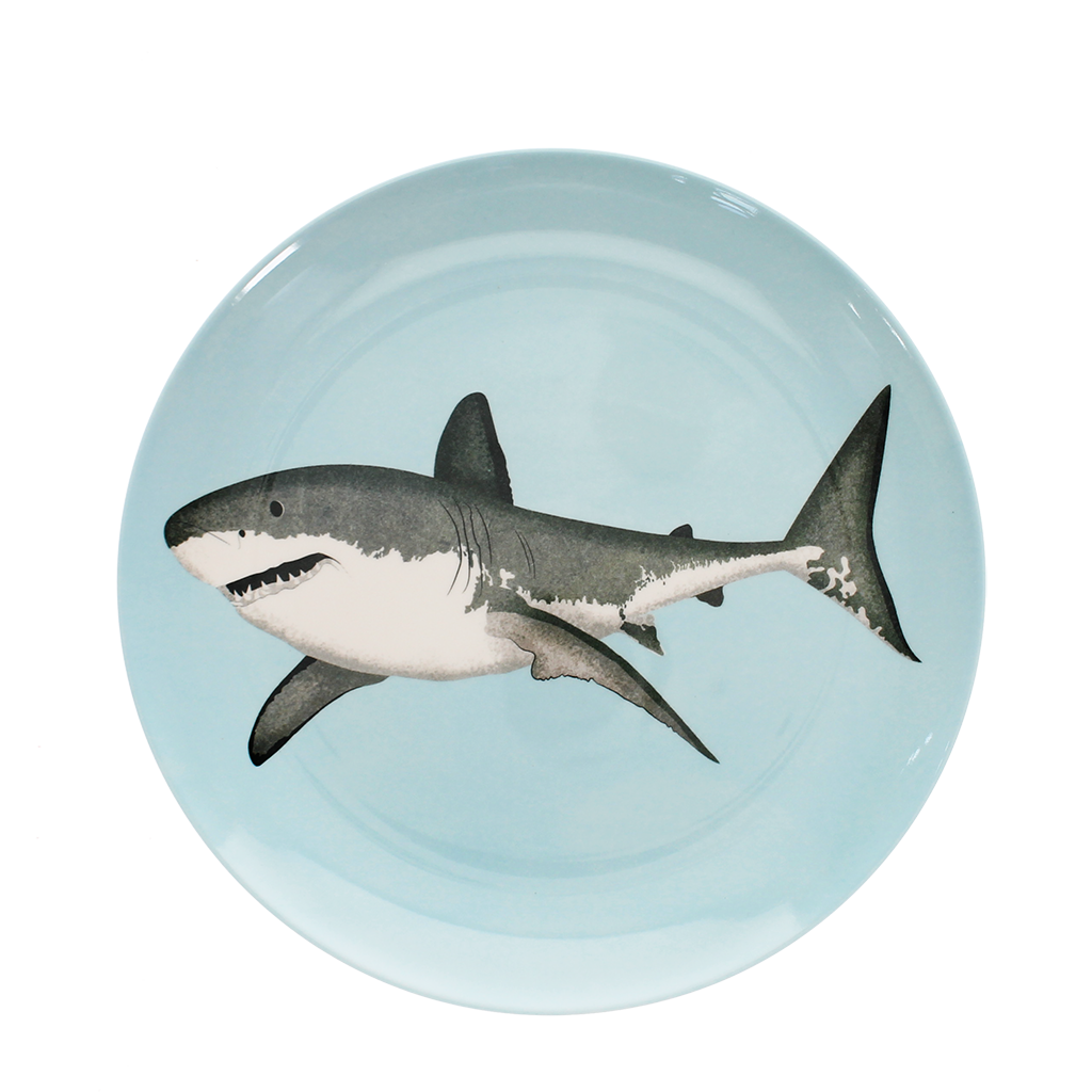 Children's melamine plate - Sharks