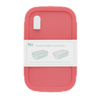 Double wall lunch box with divider - Rose pink