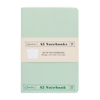 A5 notebooks (set of 2) - Green & aqua