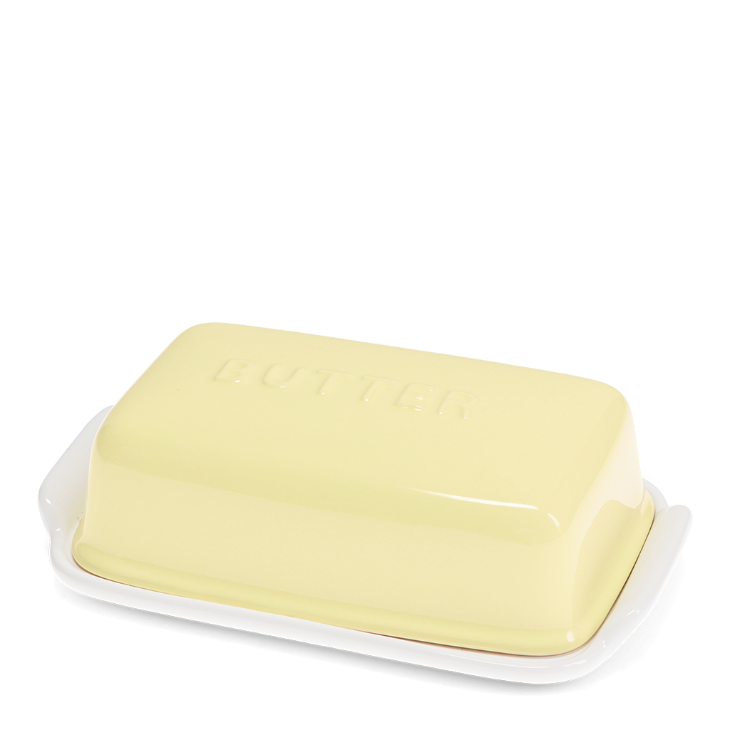 Ceramic butter dish - Yellow