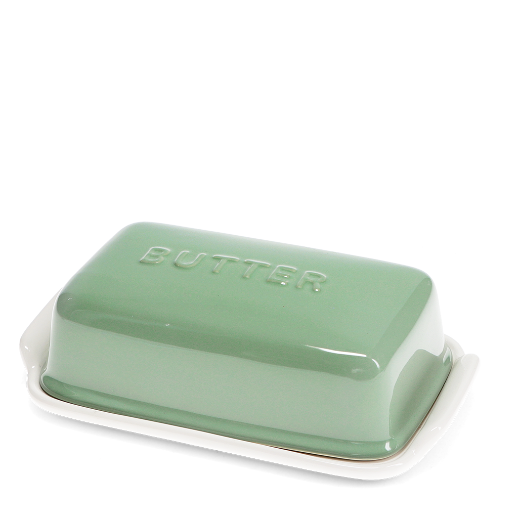 Ceramic butter dish - Green
