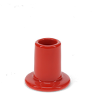 Ceramic tube candle holder - Red