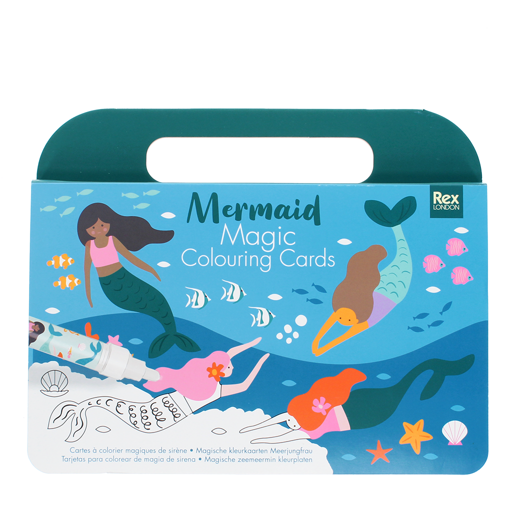 Magic water colouring cards - Mermaid
