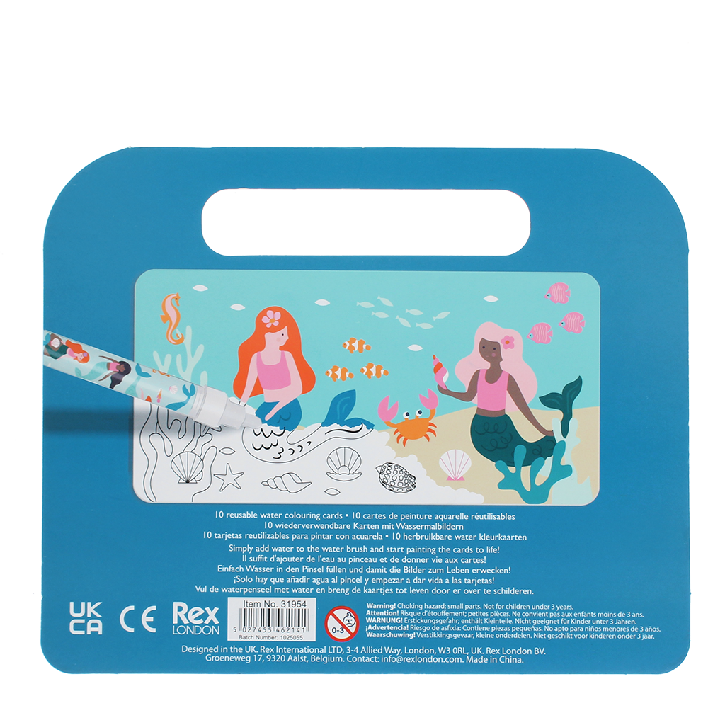 Magic water colouring cards - Mermaid