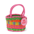 Woven plastic basket - Mini multicolour