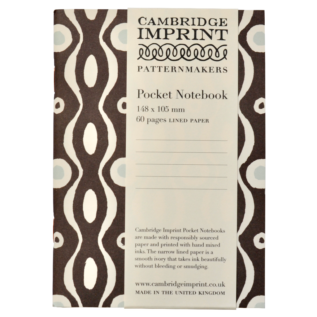 Pocket Notebook Persephone Charcoal and Pale Blue