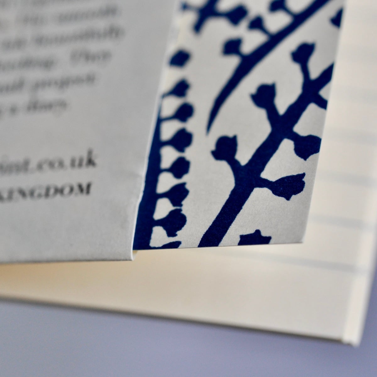 Exercise Book Seaweed Paisley Prussian Blue (Lined)
