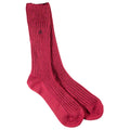 Swole Panda Burgundy Bamboo Boot Socks