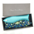 Box of 2 lavender fish, Strawberry Thief Turquoise print