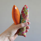 Lavender fish, Chelsea print, in hand
