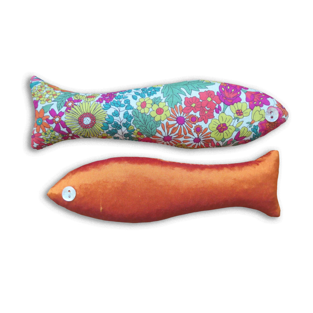 Lavender fish, Chelsea print, out of box
