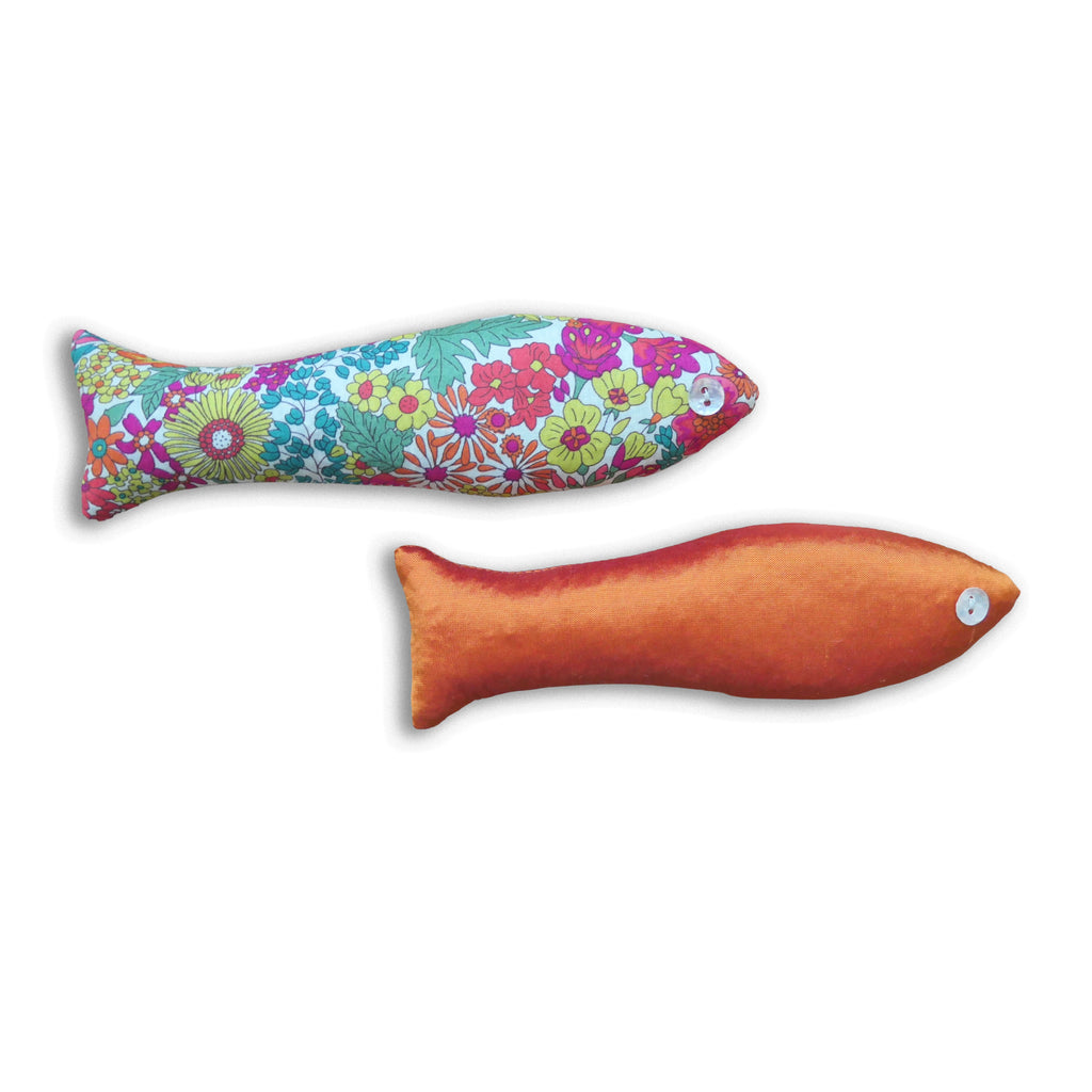 Lavender fish, Chelsea print, lifestyle