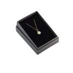 Mini enamel star pendant, gold vermeil, jade, on chain