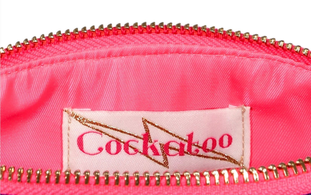 Small Red Zig Zag Bag with Grosgrain Ribbon Stripe.