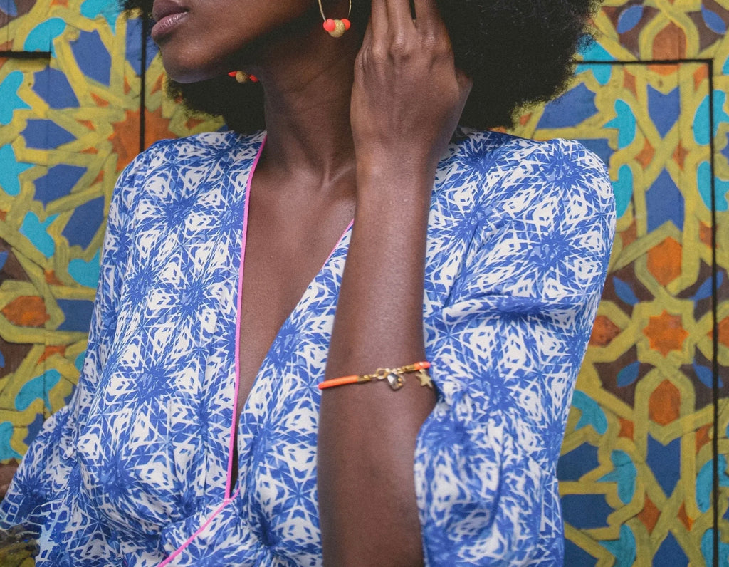 Fantastic  Neon Red Stretch Bracelet.