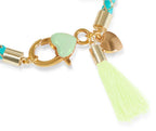 Twist of Fete  Bracelet in Turquoise interwoven with Gold