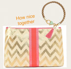 Twist of Fete - Bracelet in Brown and Gold Accents