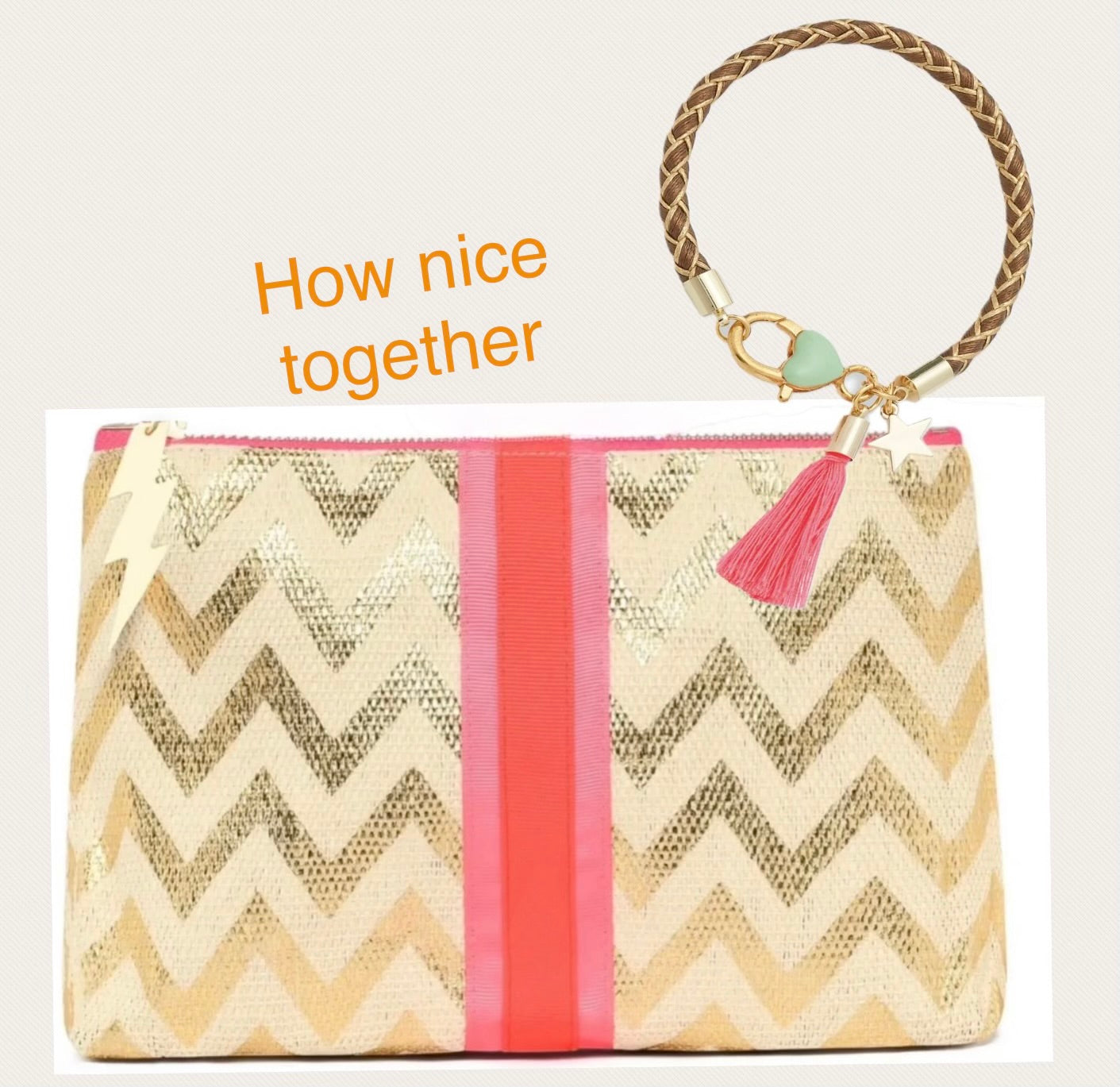 Twist of Fete - Bracelet in Brown and Gold Accents