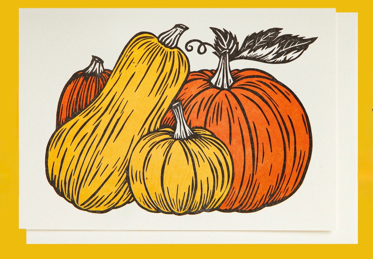 Pumpkins Note Card.