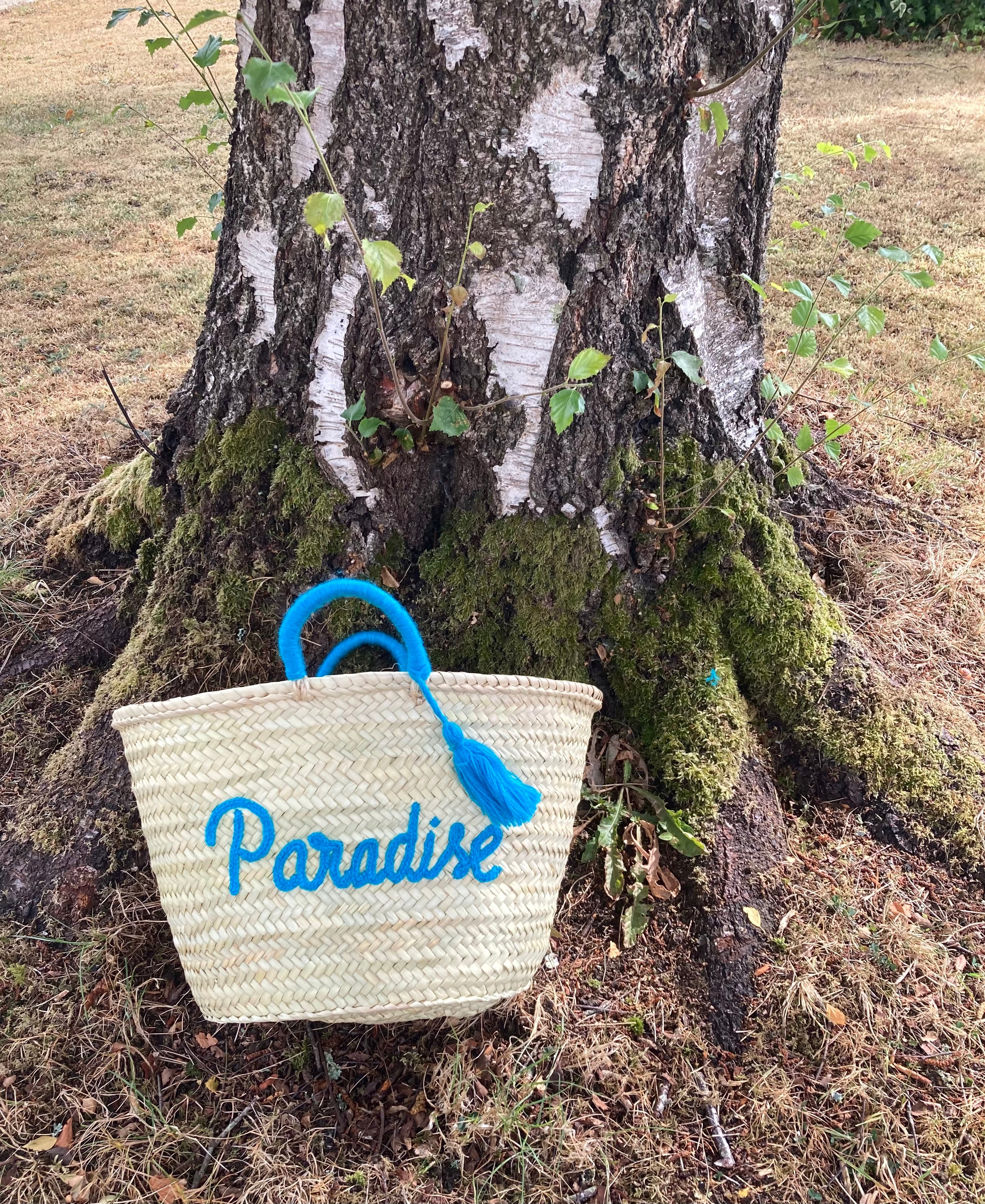 Paradise Turquoise Classic Market Basket