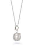 Apple Pendant Necklace in Sterling Silver by Lime Tree Designs