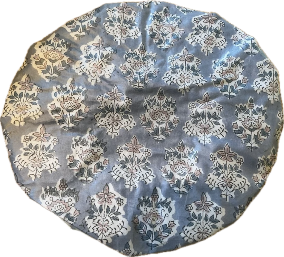 Caro London Denim Blue Floral Shower Cap
