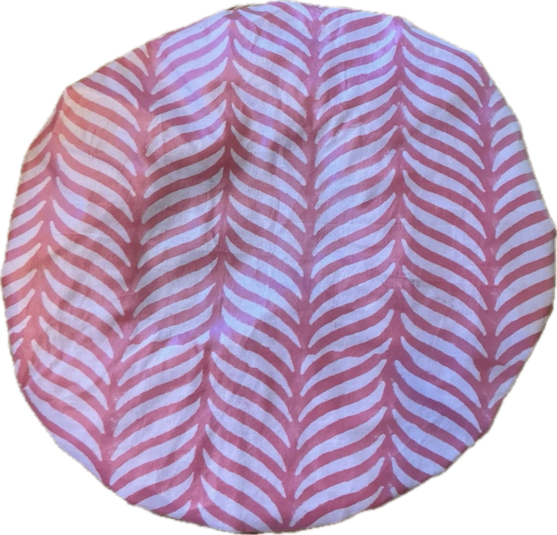 Caro London Shower Cap Fuchsia Pink and White Zebra