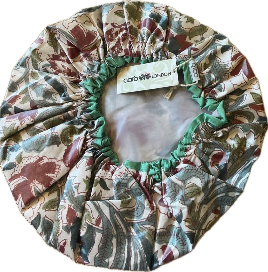Caro London Shower Cap Wild Hedgerow Flowers and Thistle