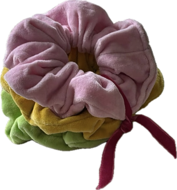 Set of 3 Velvet Hair Scrunchies