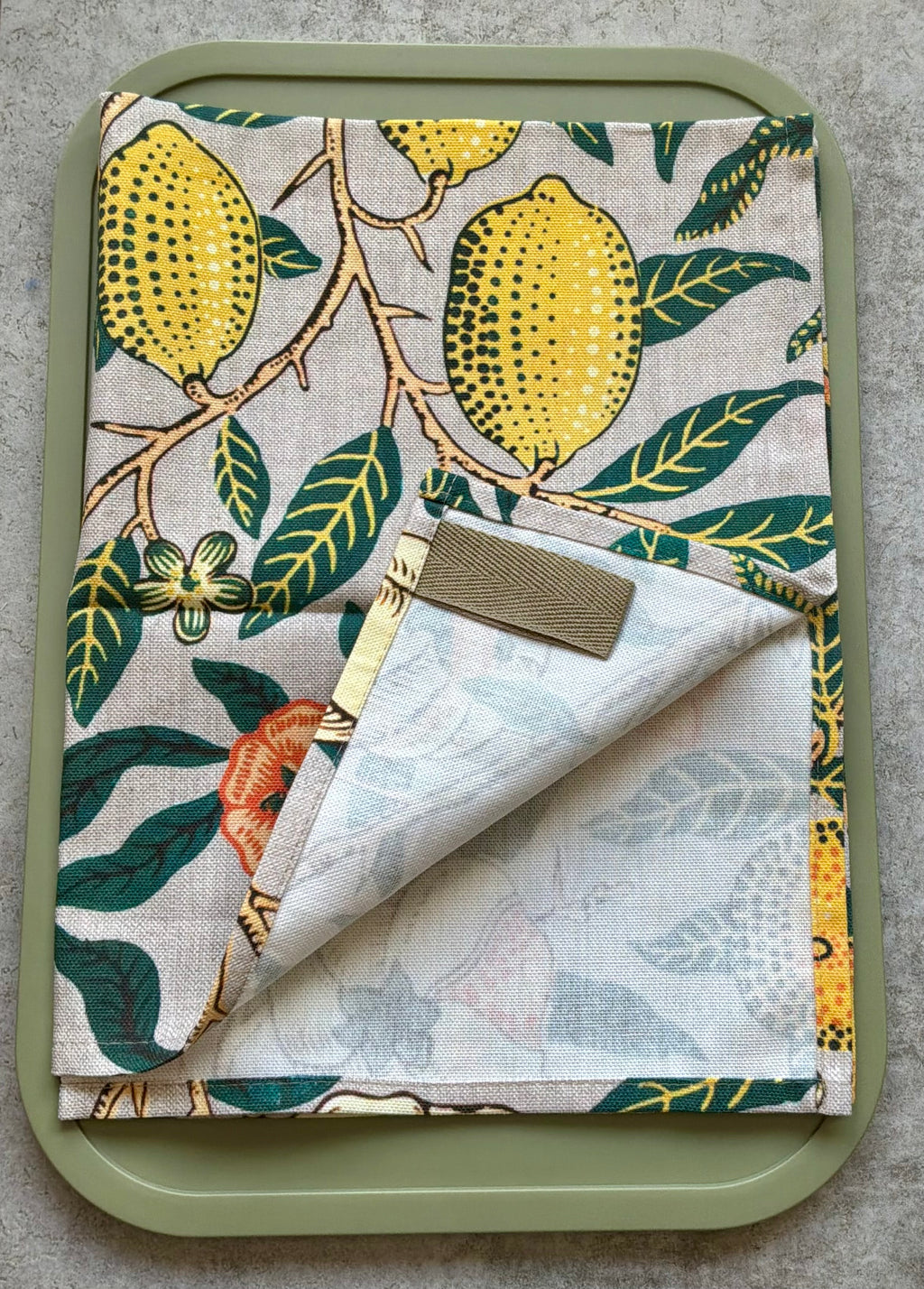 Pomegranate -Tea Towel - in William Morris Design.