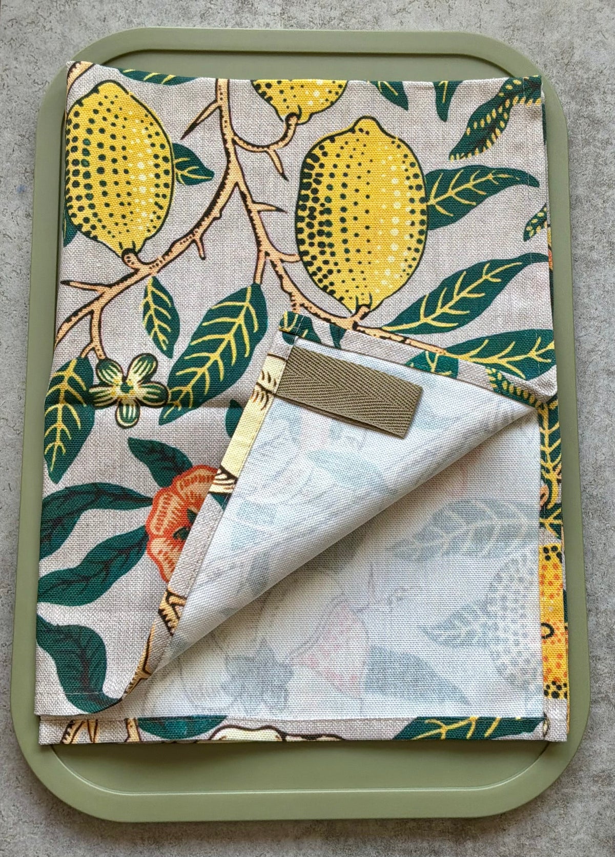Pomegranate -Tea Towel - in William Morris Design.