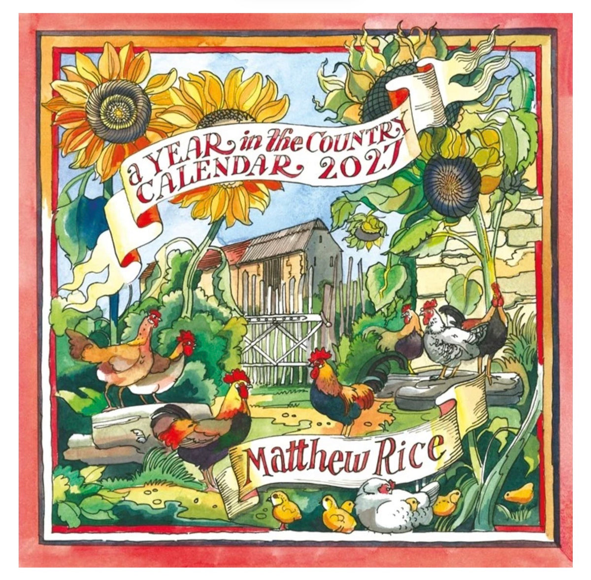 A Year In The Country Wall Calendar by Mathew Rice