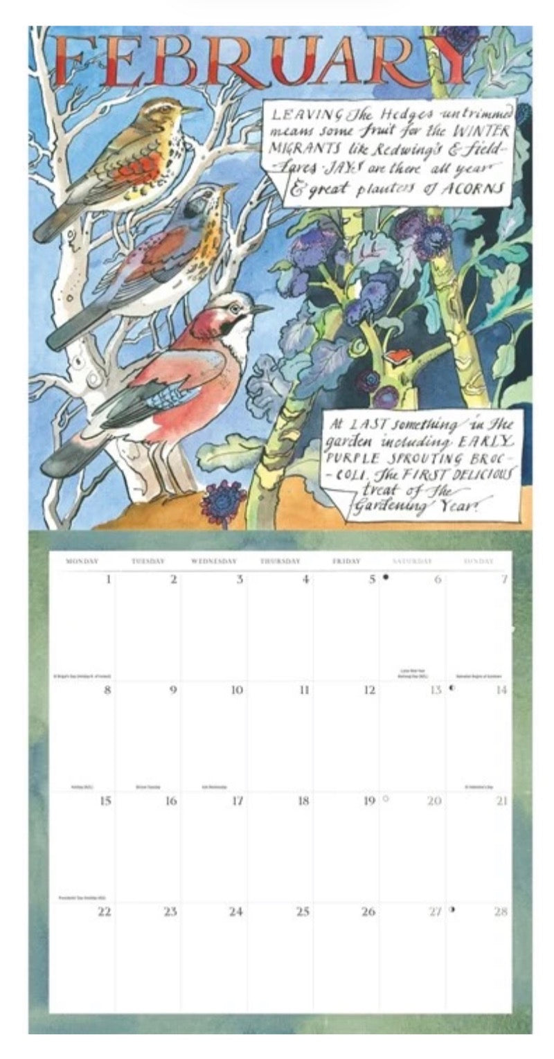 A Year In The Country Wall Calendar by Mathew Rice