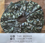 The William Morris Collection Hair Scrunchie: Bluebell Tapestry in Greens and Blues