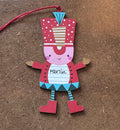 Christmas Guardsman Wooden Tree Decoration or Name Placement
