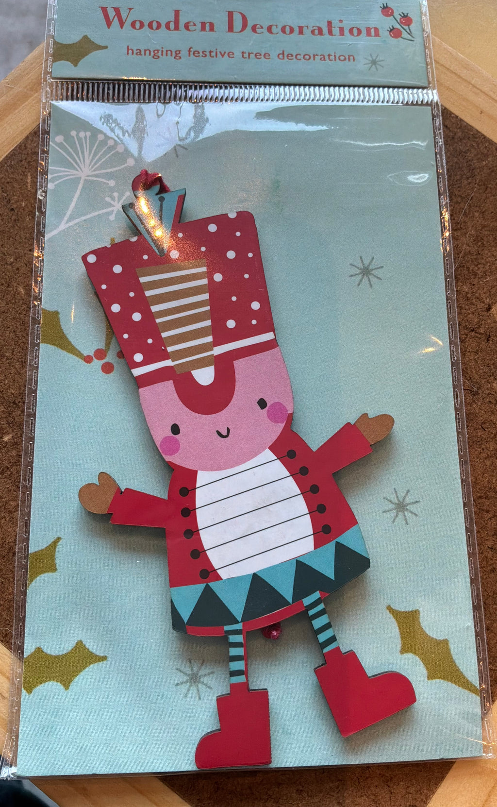 Christmas Guardsman Wooden Tree Decoration or Name Placement