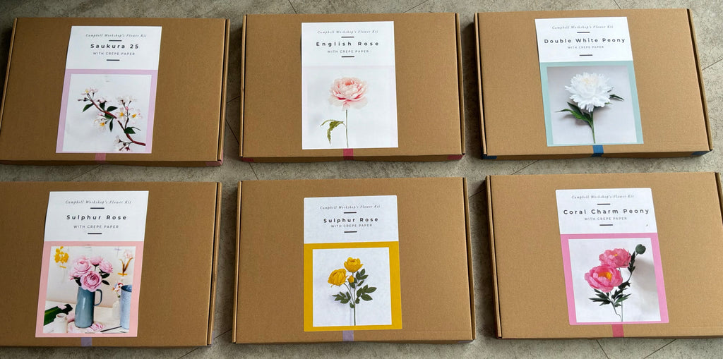 Sulphur Rose Pink - make your own flower kit