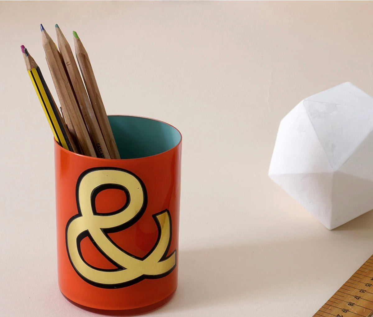 Alphabet Brush Pot - &