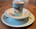 Children's 3 piece Shark Dinner Set Melamine