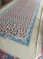 'Fern’ Hand Block Table Cloth