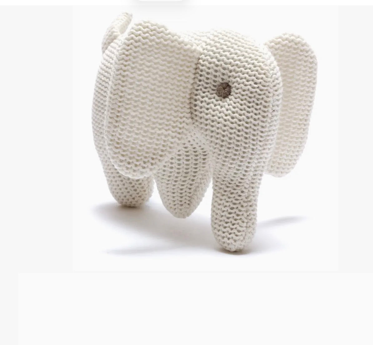 Elephant baby rattle