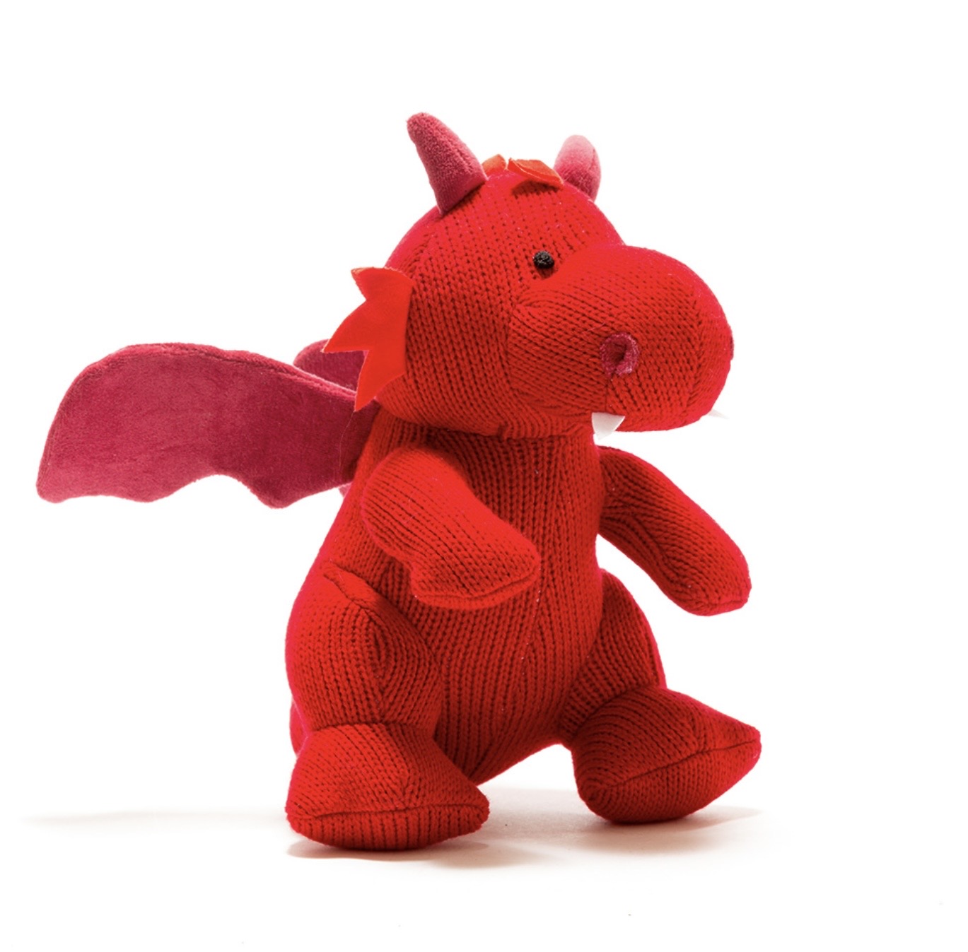 Knitted Red Dragon Soft Toy