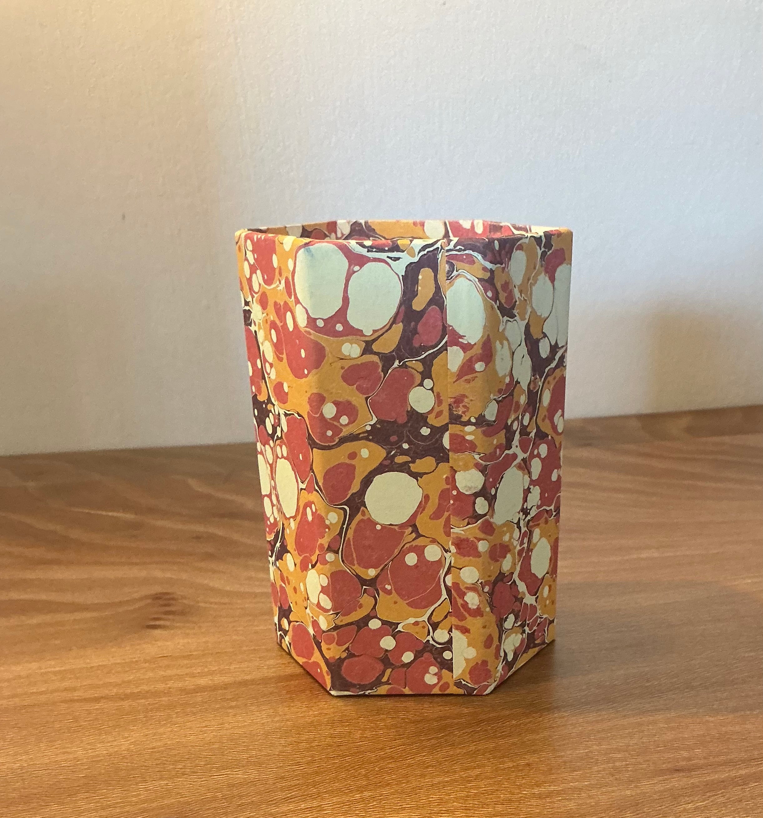 Compton Marbling Pen pot