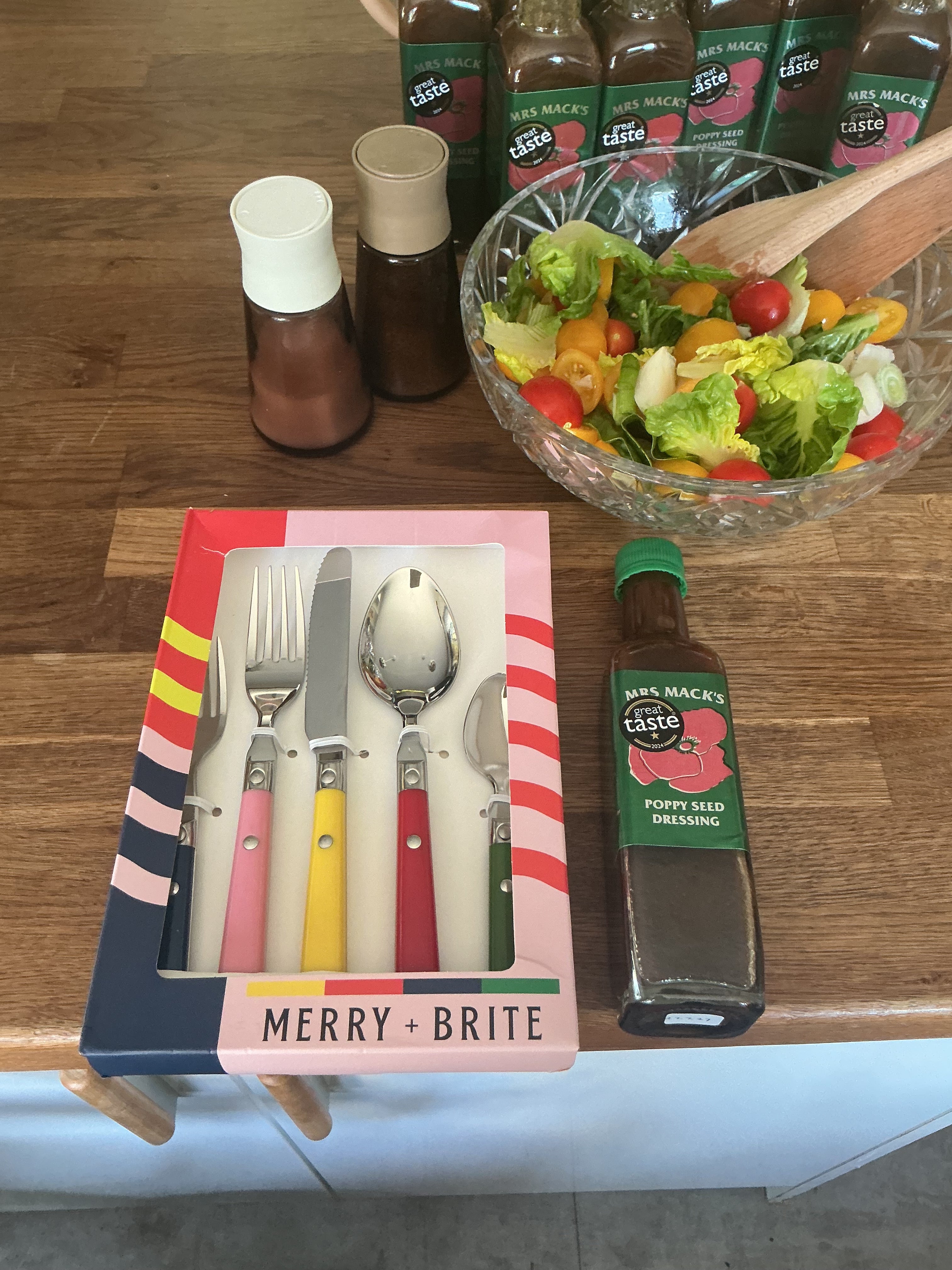 Merry + Brite vintage inspired colourful cutlery